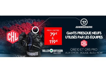 Gants Warrior CHL  occasion  QR5 PRO ou QRE10  ou LX PRO Noir