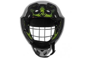 Masque de gardien Warrior F1 ENFANT Fluo / Vert / Blanc