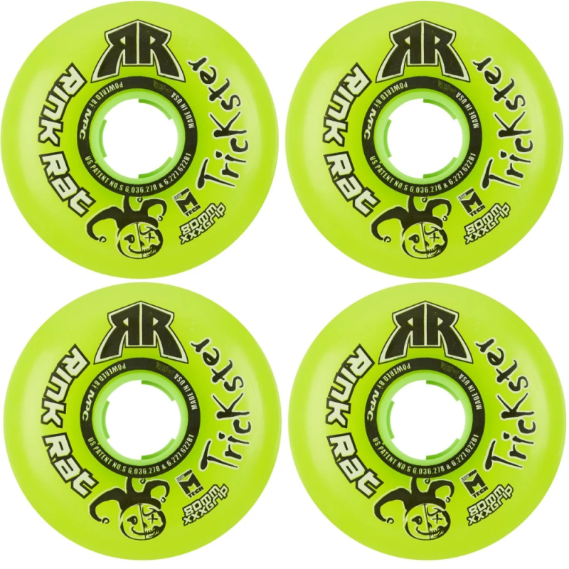ROUES RINK RAT TRICKSTER XXX - GREEN - PACK DE 4
